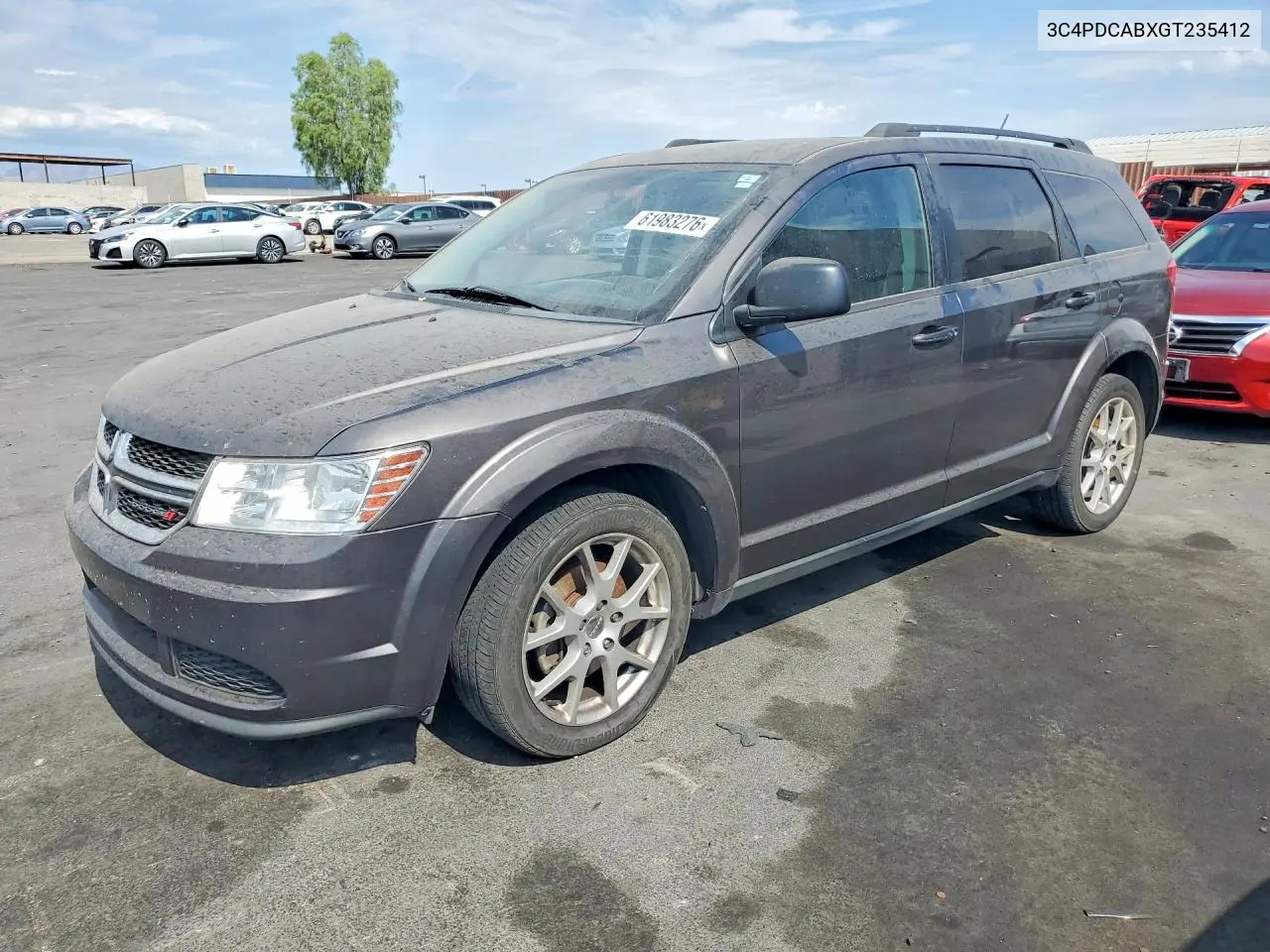 2016 Dodge Journey Se VIN: 3C4PDCABXGT235412 Lot: 61983276