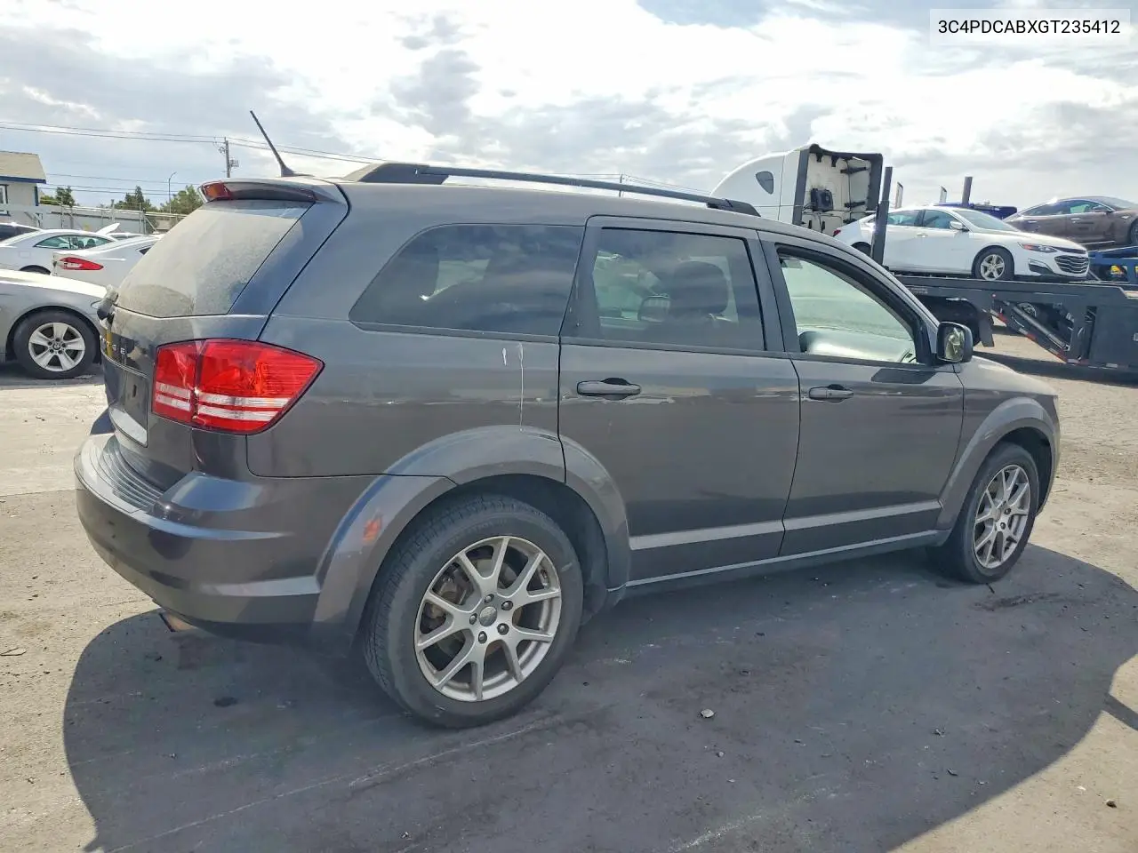 2016 Dodge Journey Se VIN: 3C4PDCABXGT235412 Lot: 61983276