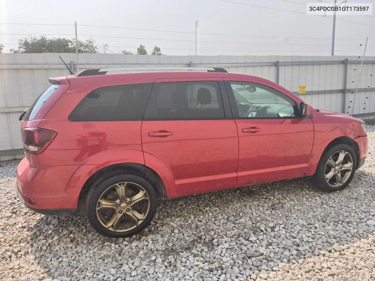 2016 Dodge Journey Crossroad VIN: 3C4PDCGB1GT173597 Lot: 76292195