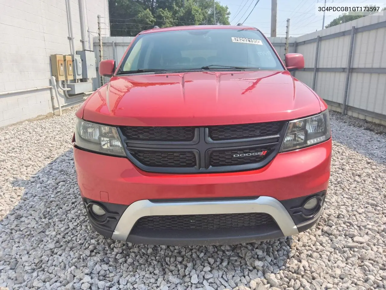 2016 Dodge Journey Crossroad VIN: 3C4PDCGB1GT173597 Lot: 76292195