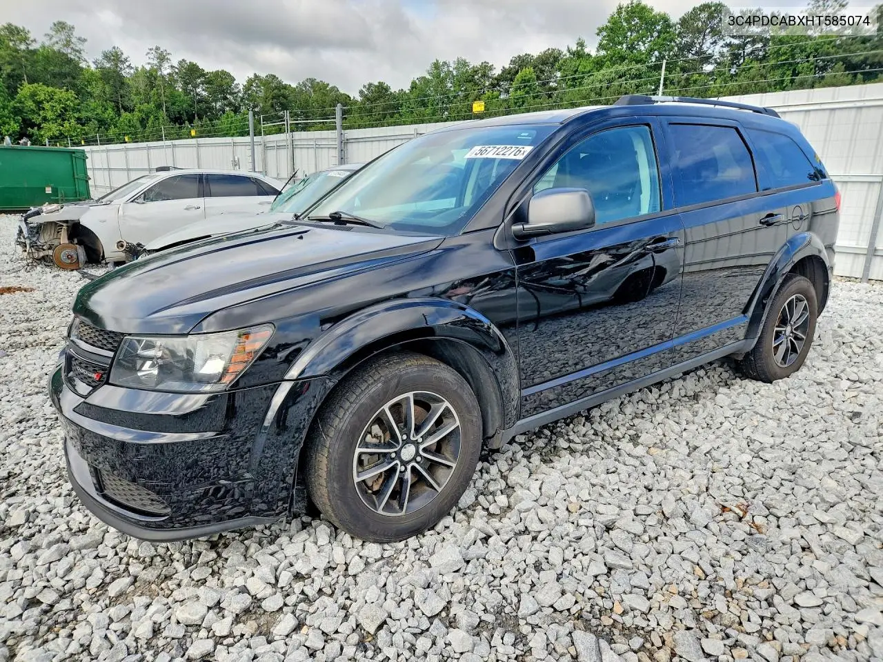 2017 Dodge Journey Se VIN: 3C4PDCABXHT585074 Lot: 56712276