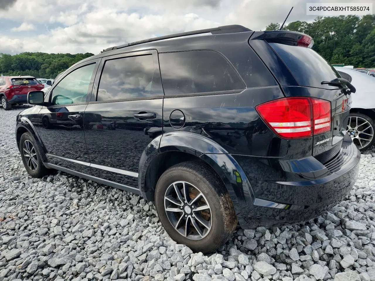 2017 Dodge Journey Se VIN: 3C4PDCABXHT585074 Lot: 56712276