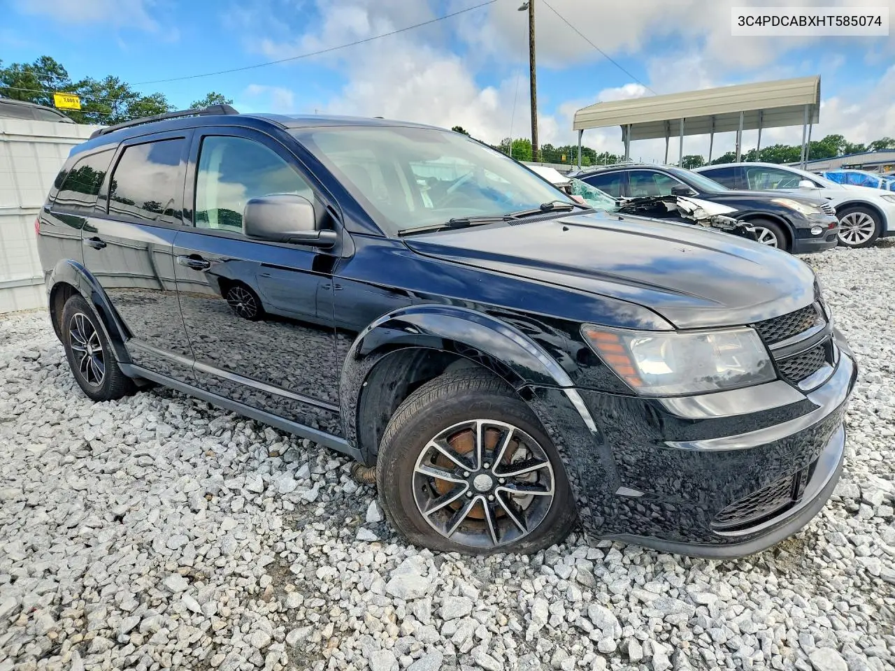 2017 Dodge Journey Se VIN: 3C4PDCABXHT585074 Lot: 56712276