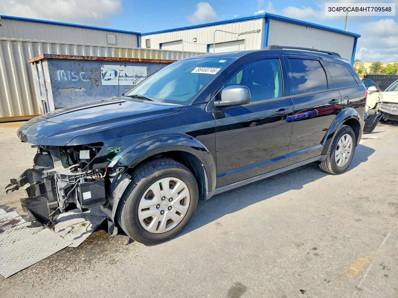 2017 Dodge Journey Se VIN: 3C4PDCAB4HT709548 Lot: 58460746
