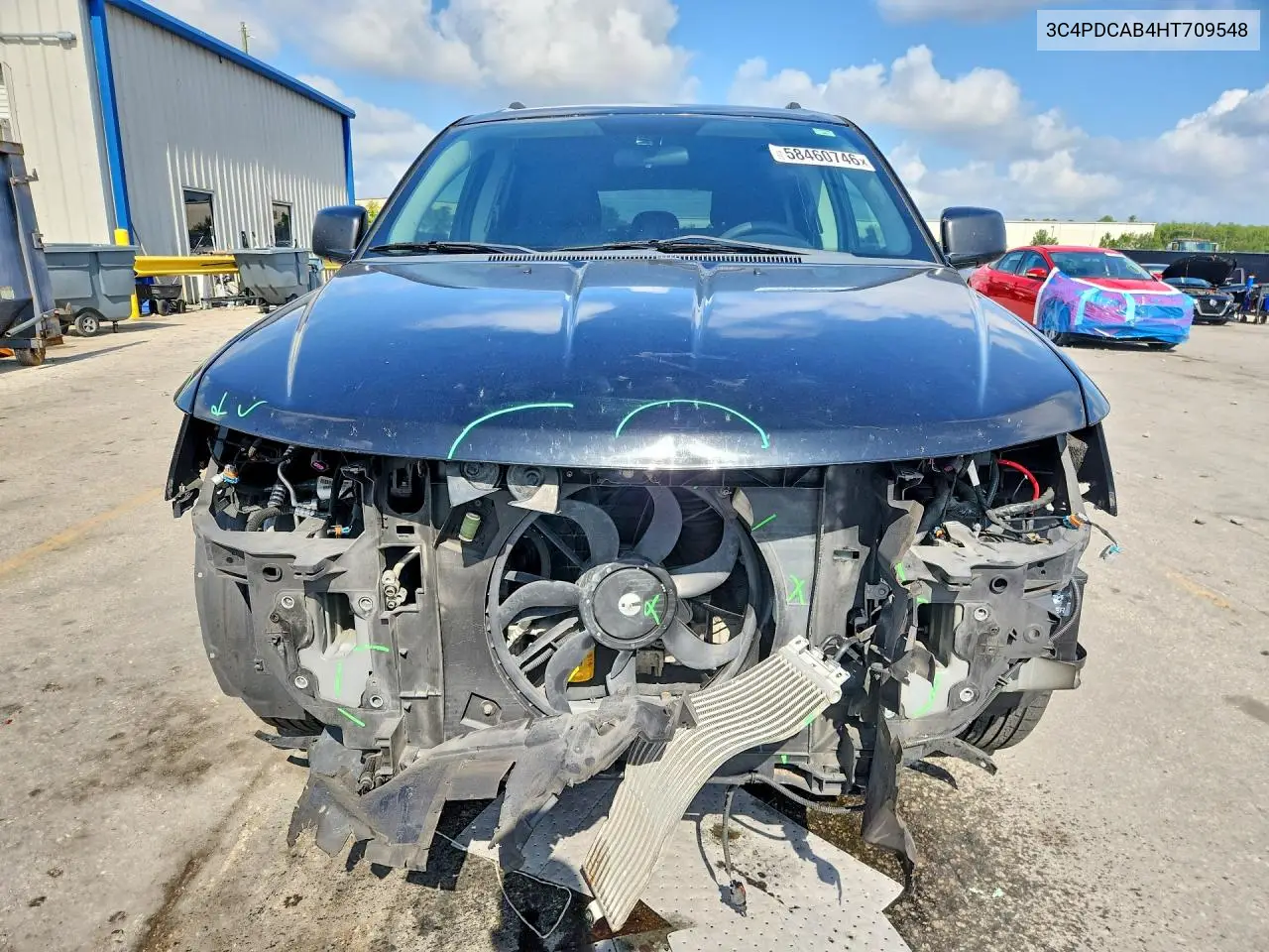 2017 Dodge Journey Se VIN: 3C4PDCAB4HT709548 Lot: 58460746