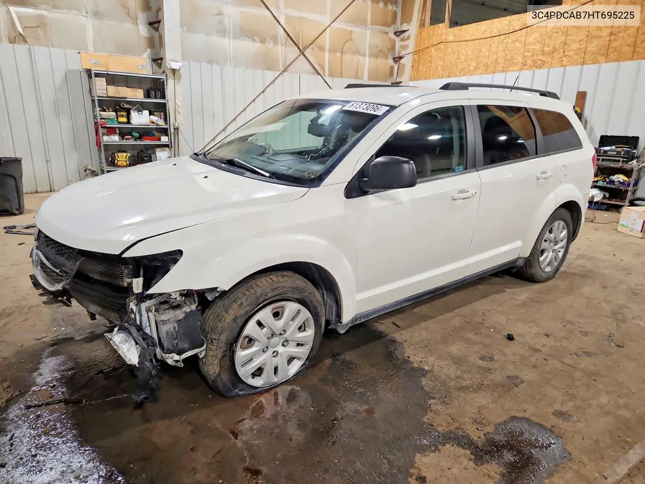 2017 Dodge Journey Se VIN: 3C4PDCAB7HT695225 Lot: 61373096