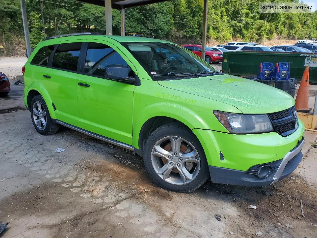 2017 Dodge Journey Crossroad VIN: 3C4PDCGB0HT691797 Lot: 61615096