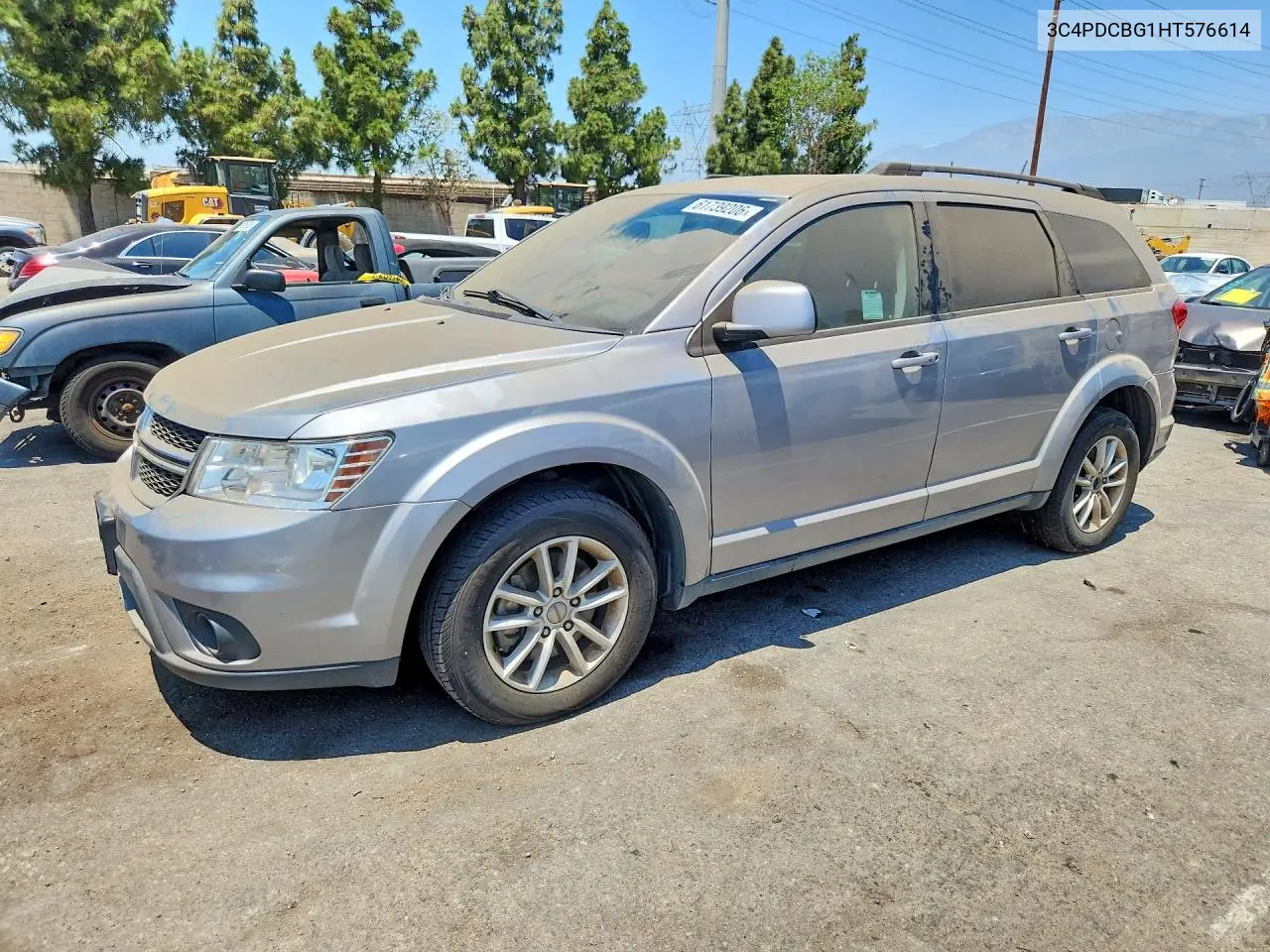 2017 Dodge Journey Sxt VIN: 3C4PDCBG1HT576614 Lot: 61739206
