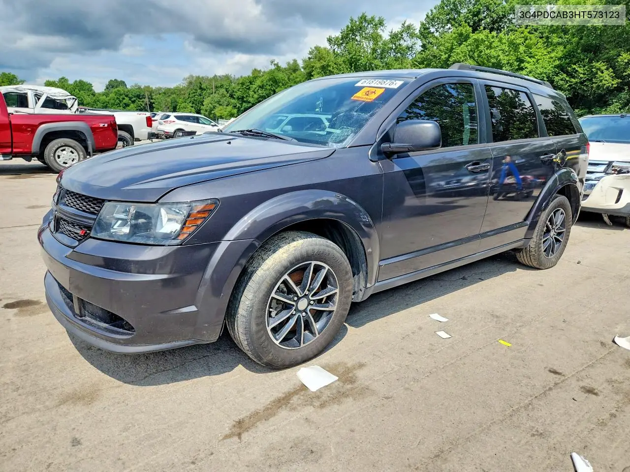 2017 Dodge Journey Se VIN: 3C4PDCAB3HT573123 Lot: 61819876
