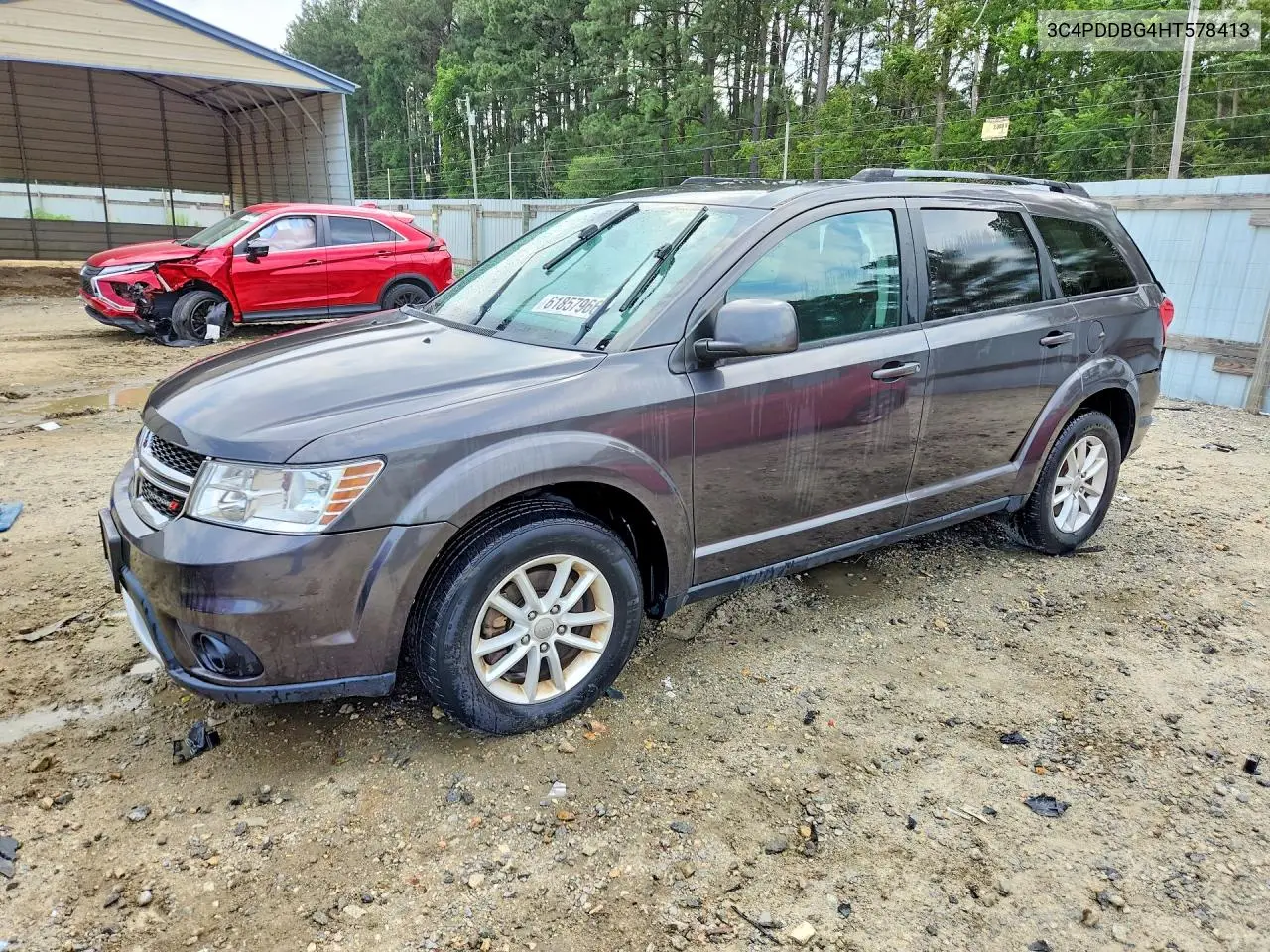 2017 Dodge Journey Sxt VIN: 3C4PDDBG4HT578413 Lot: 61857966