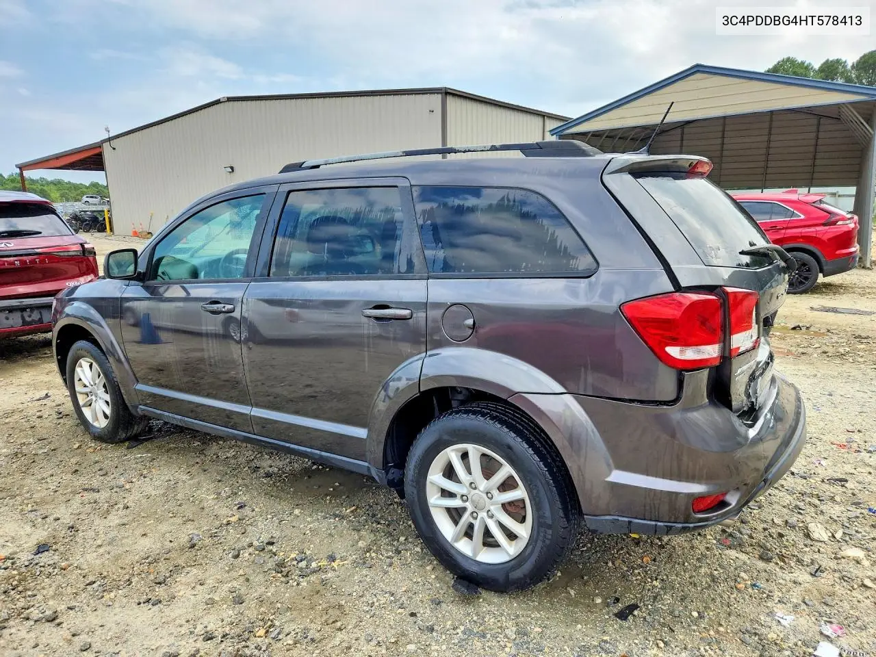 2017 Dodge Journey Sxt VIN: 3C4PDDBG4HT578413 Lot: 61857966