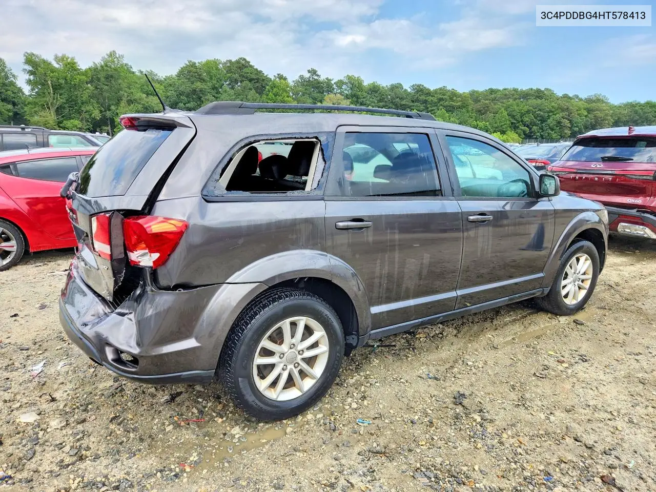 2017 Dodge Journey Sxt VIN: 3C4PDDBG4HT578413 Lot: 61857966