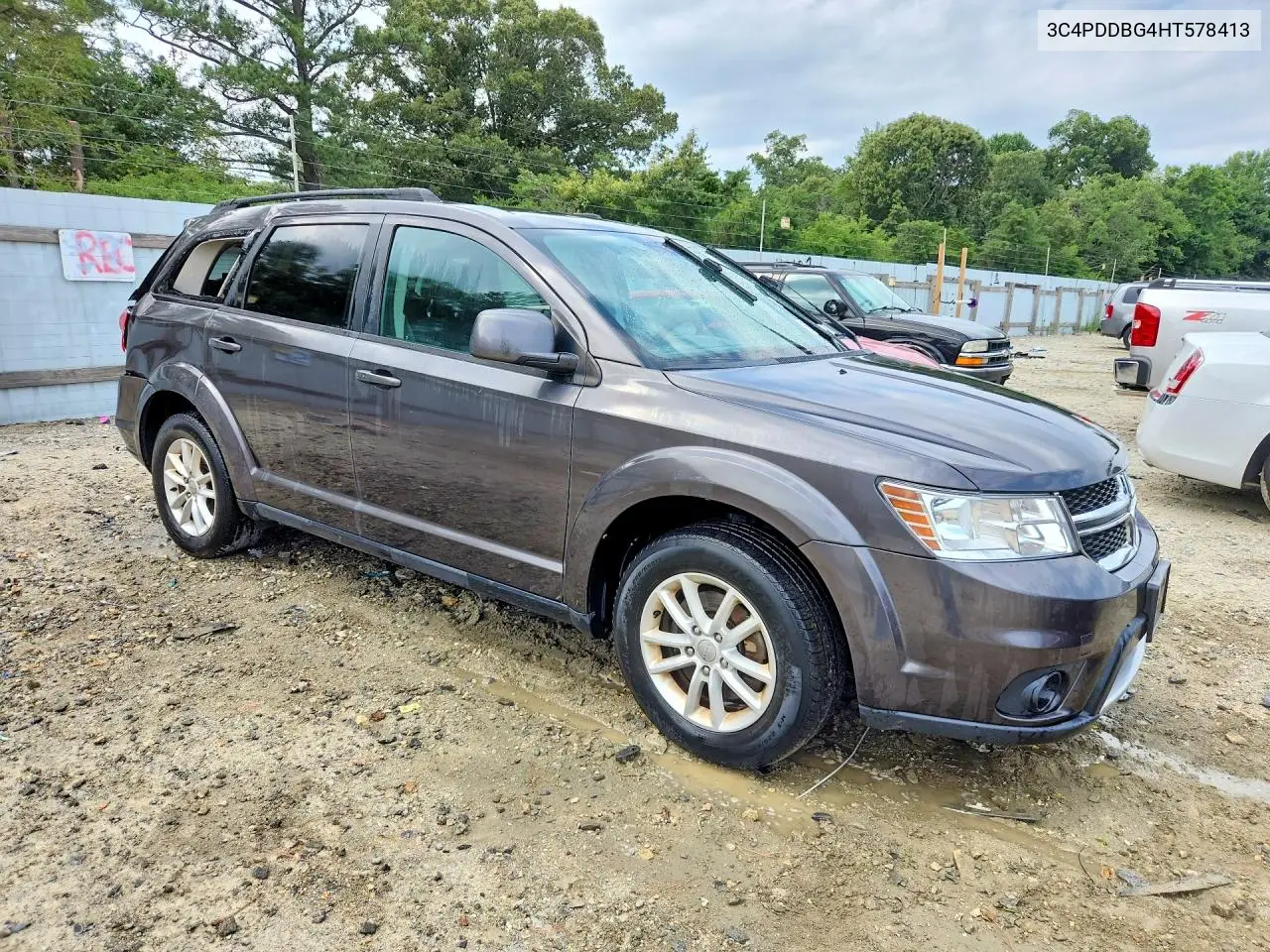 2017 Dodge Journey Sxt VIN: 3C4PDDBG4HT578413 Lot: 61857966