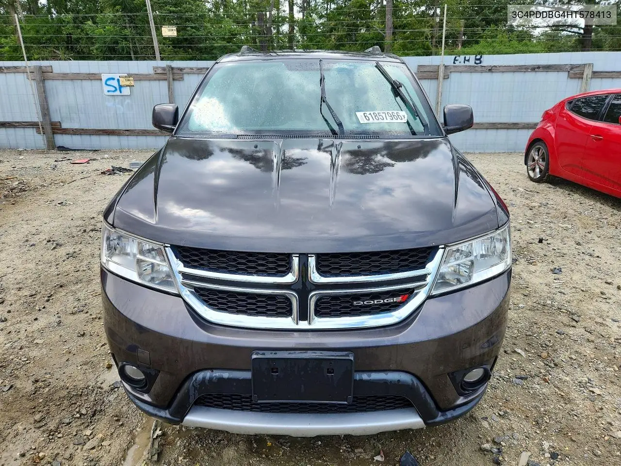 2017 Dodge Journey Sxt VIN: 3C4PDDBG4HT578413 Lot: 61857966