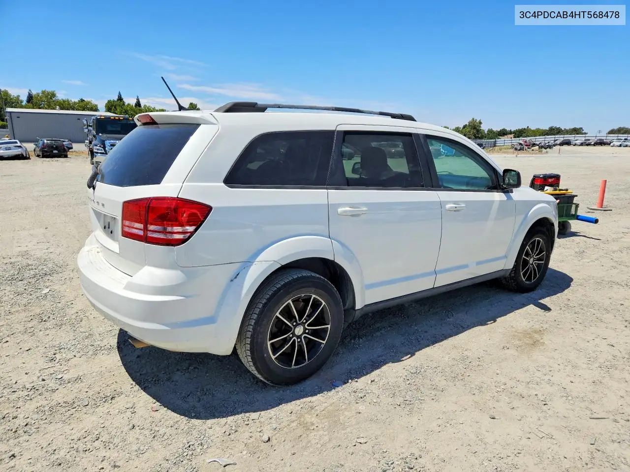 2017 Dodge Journey Se VIN: 3C4PDCAB4HT568478 Lot: 62157206