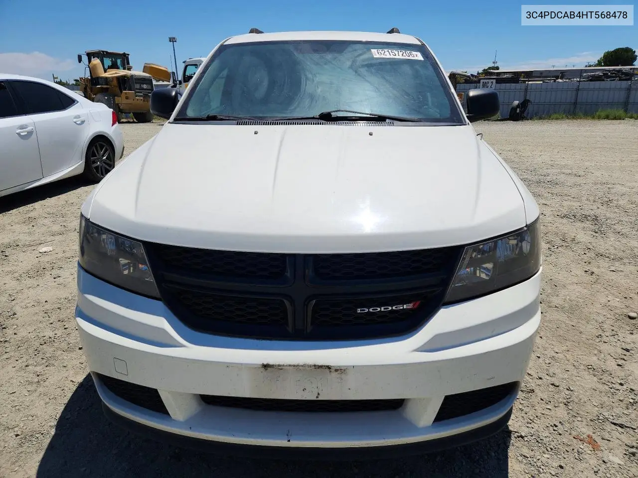 2017 Dodge Journey Se VIN: 3C4PDCAB4HT568478 Lot: 62157206