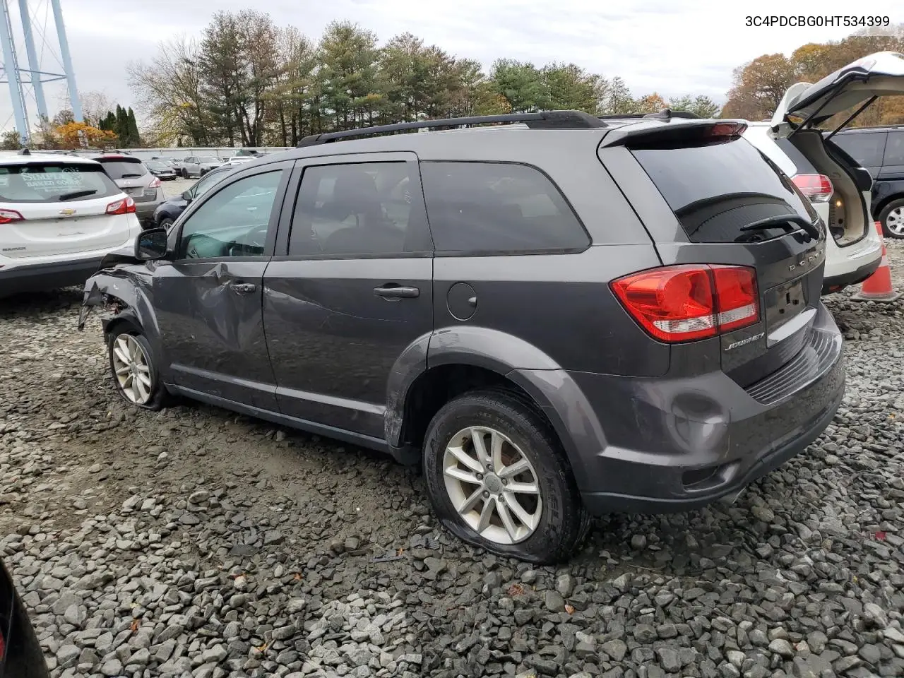 2017 Dodge Journey Sxt VIN: 3C4PDCBG0HT534399 Lot: 90992305