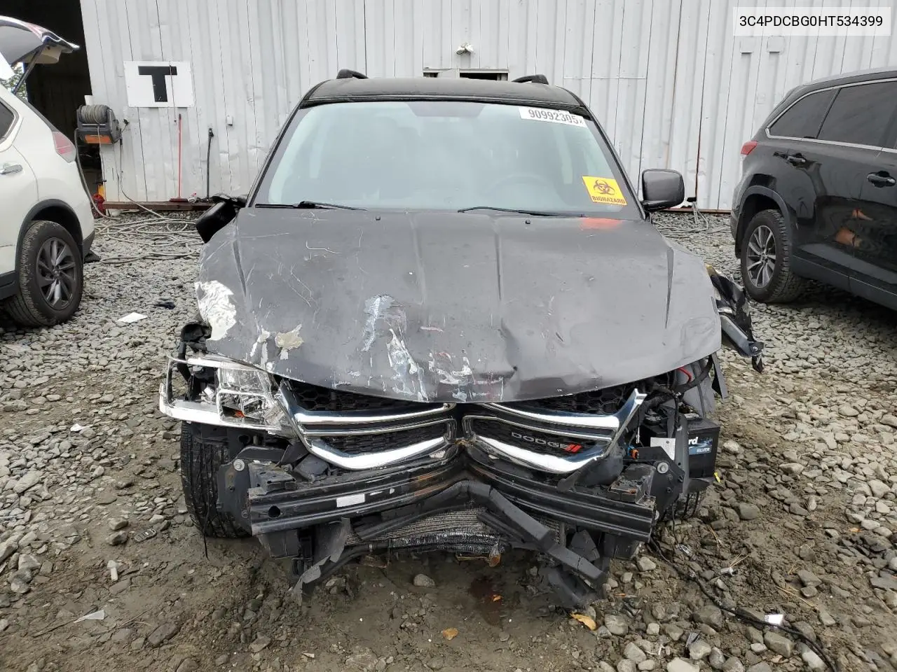 2017 Dodge Journey Sxt VIN: 3C4PDCBG0HT534399 Lot: 90992305