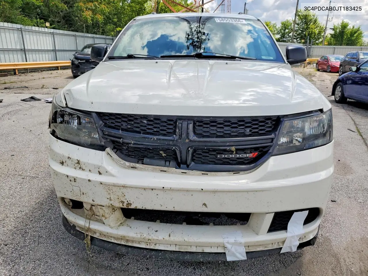 2018 Dodge Journey Se VIN: 3C4PDCAB0JT183425 Lot: 58553366