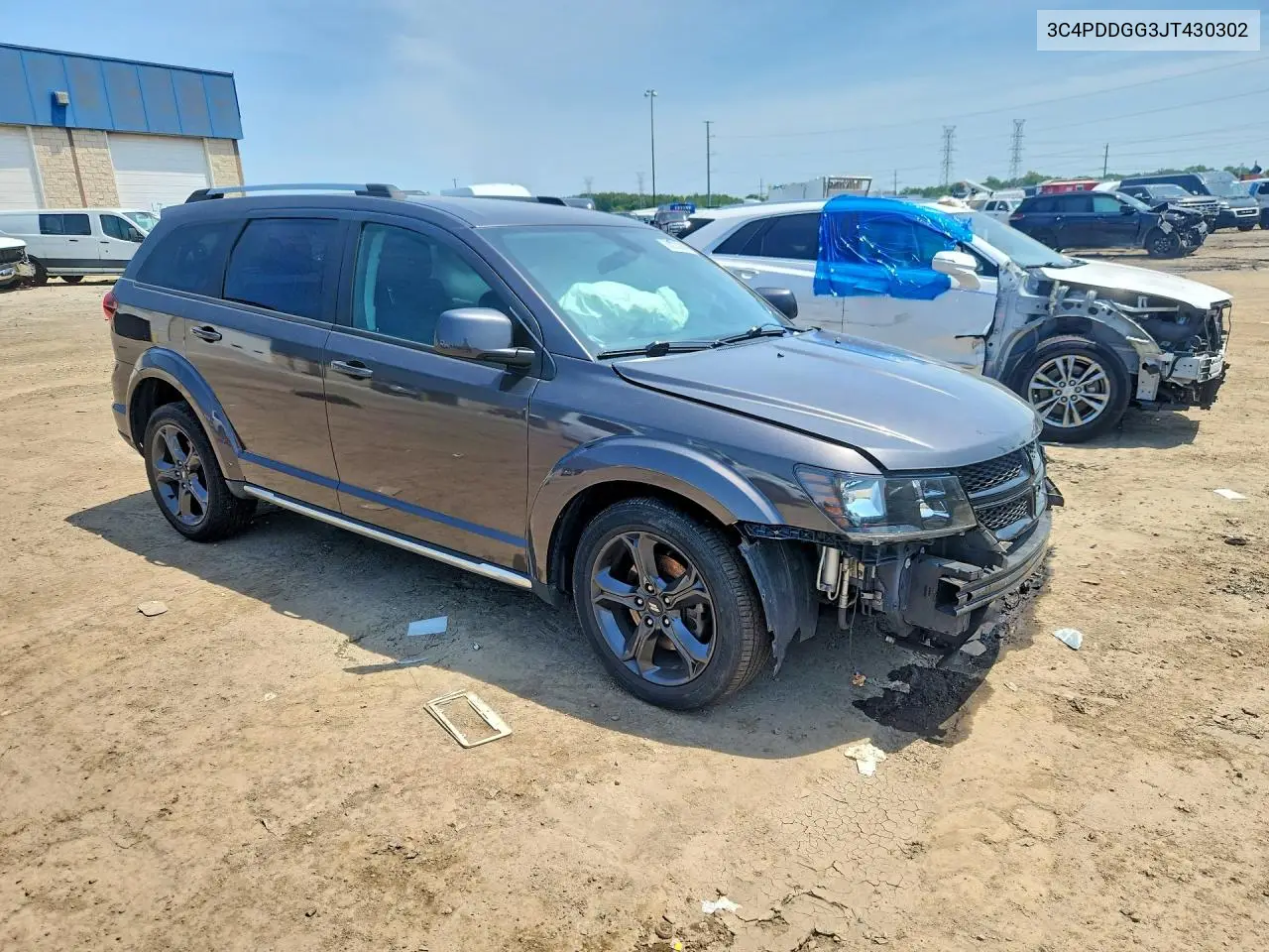 2018 Dodge Journey Crossroad VIN: 3C4PDDGG3JT430302 Lot: 60230266