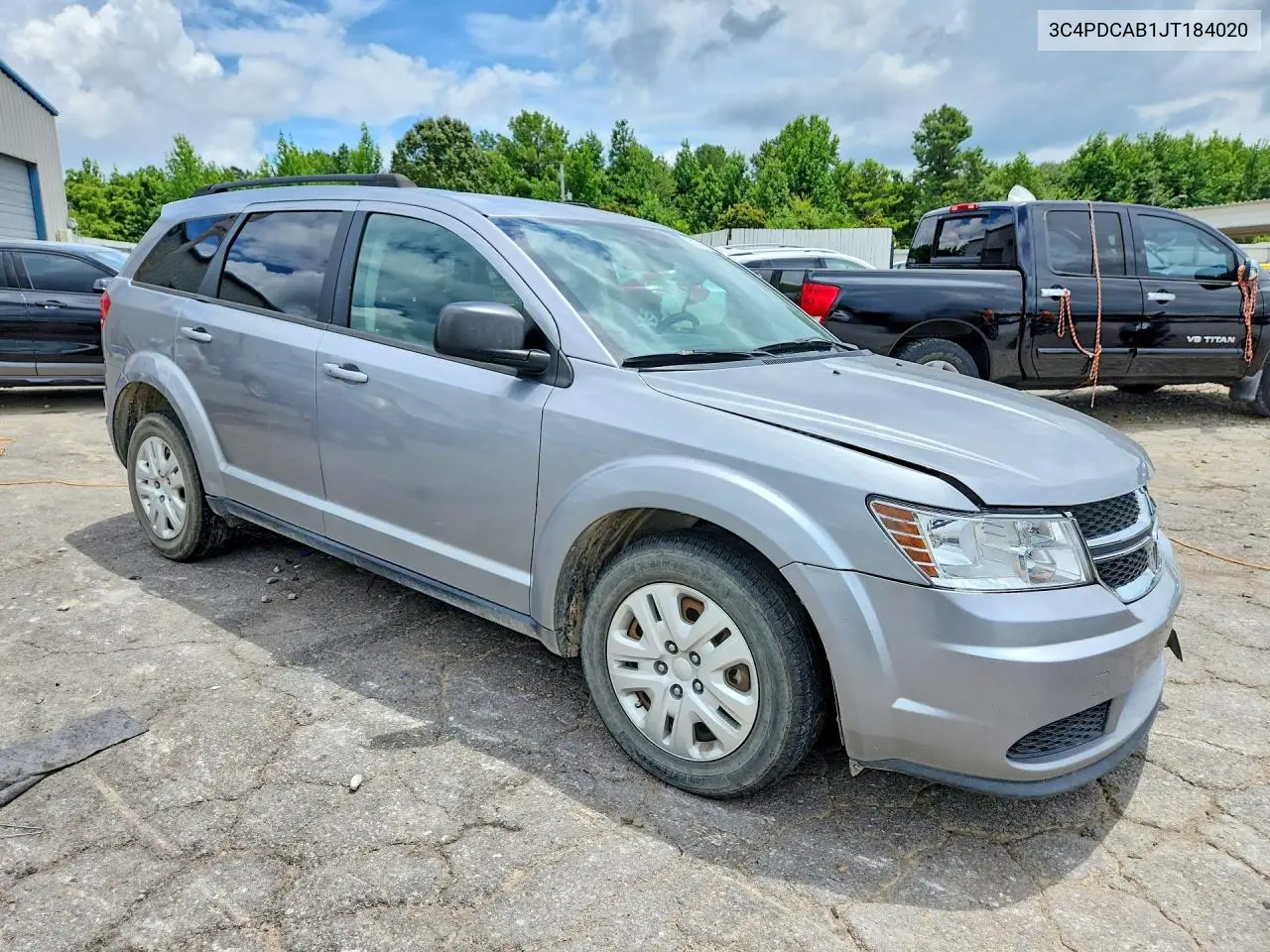 2018 Dodge Journey Se VIN: 3C4PDCAB1JT184020 Lot: 60742206