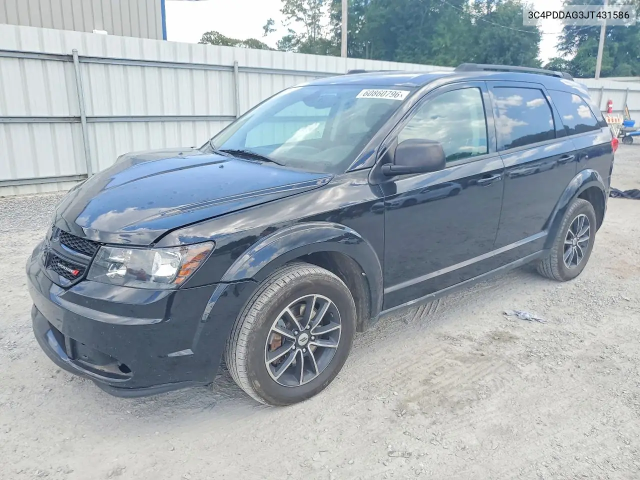 2018 Dodge Journey Se VIN: 3C4PDDAG3JT431586 Lot: 60860796
