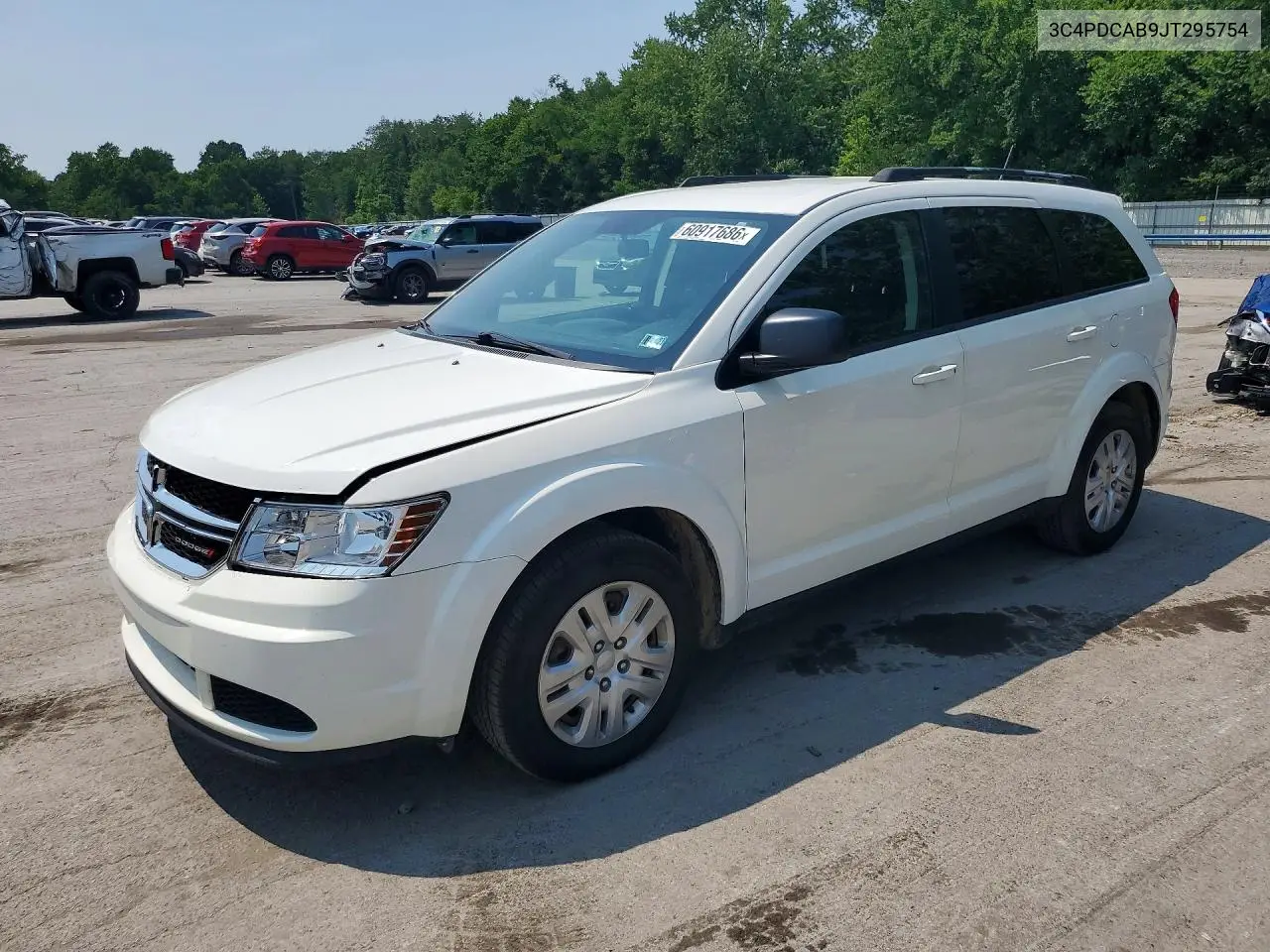 2018 Dodge Journey Se VIN: 3C4PDCAB9JT295754 Lot: 60917686