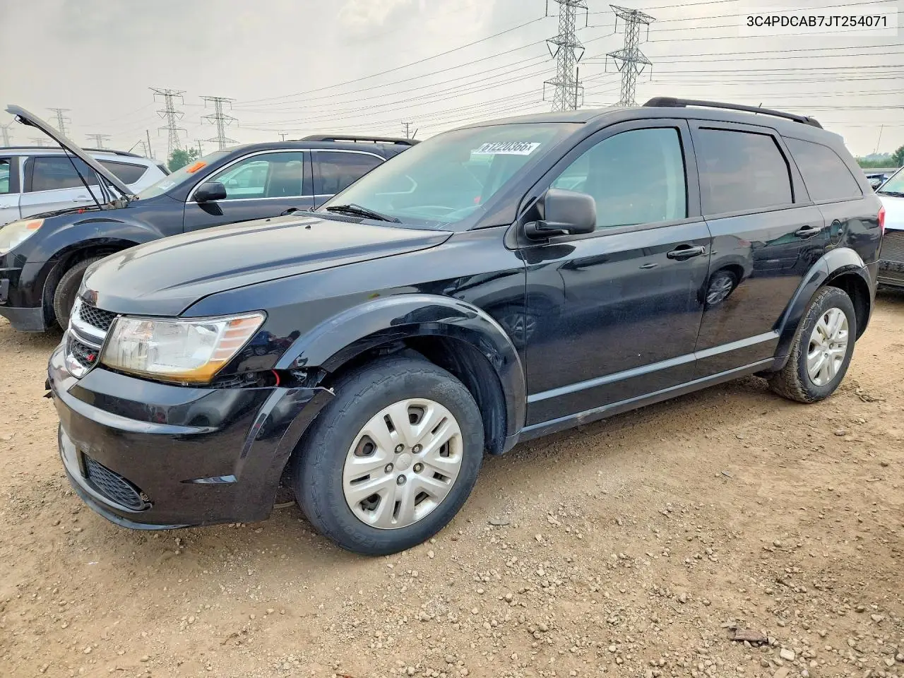 2018 Dodge Journey Se VIN: 3C4PDCAB7JT254071 Lot: 61220366