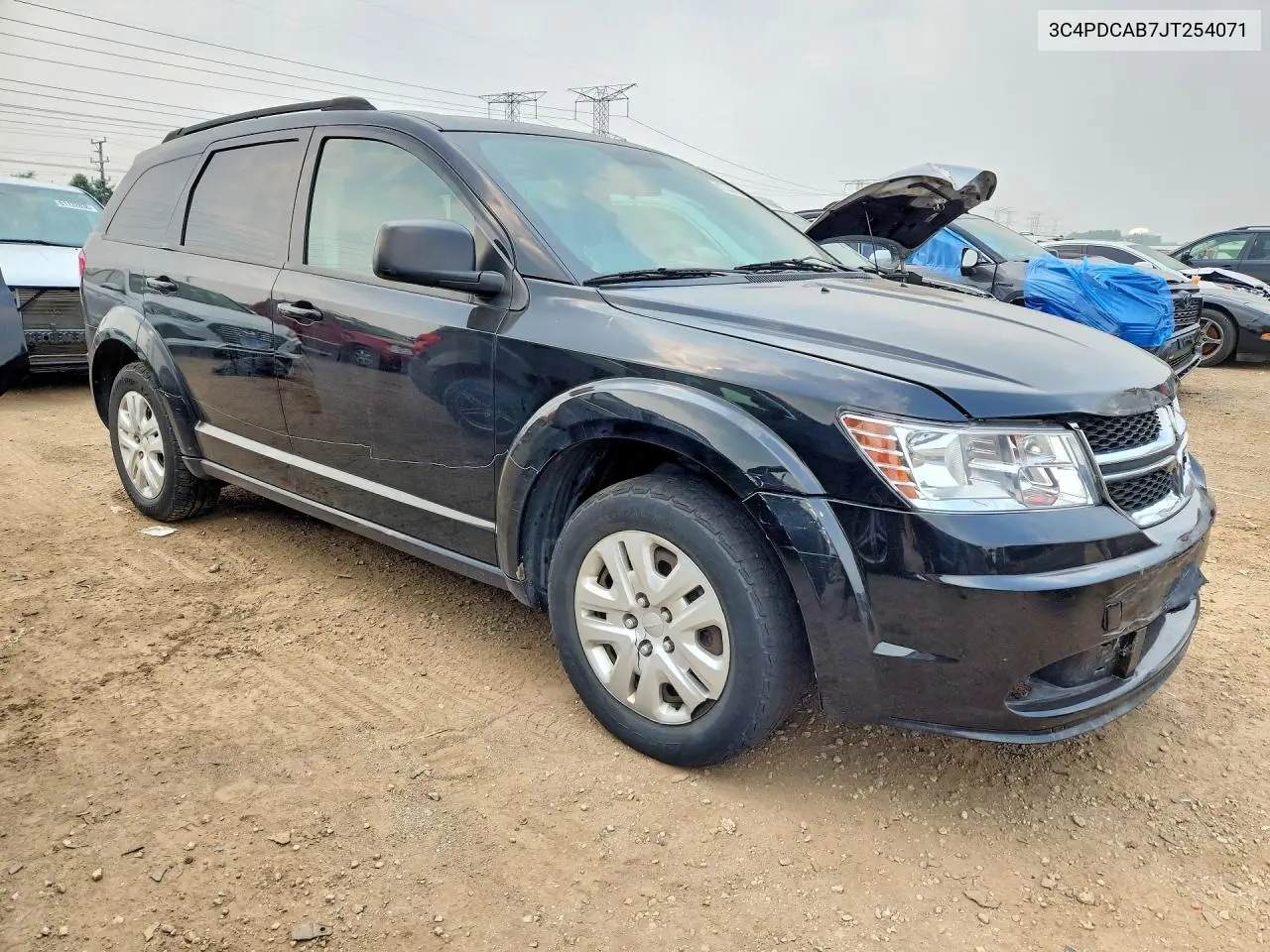 2018 Dodge Journey Se VIN: 3C4PDCAB7JT254071 Lot: 61220366