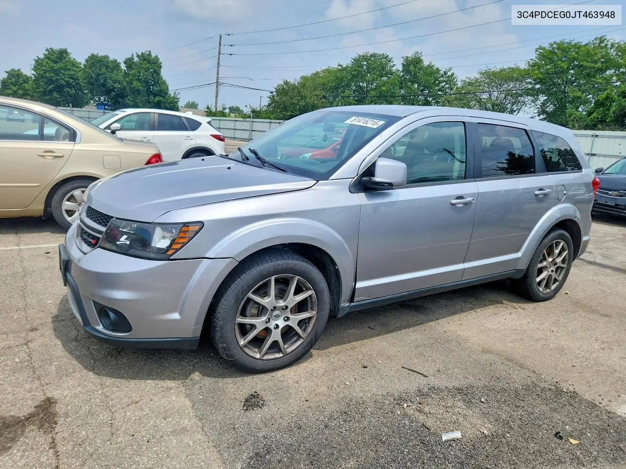 2018 Dodge Journey Gt VIN: 3C4PDCEG0JT463948 Lot: 61416216