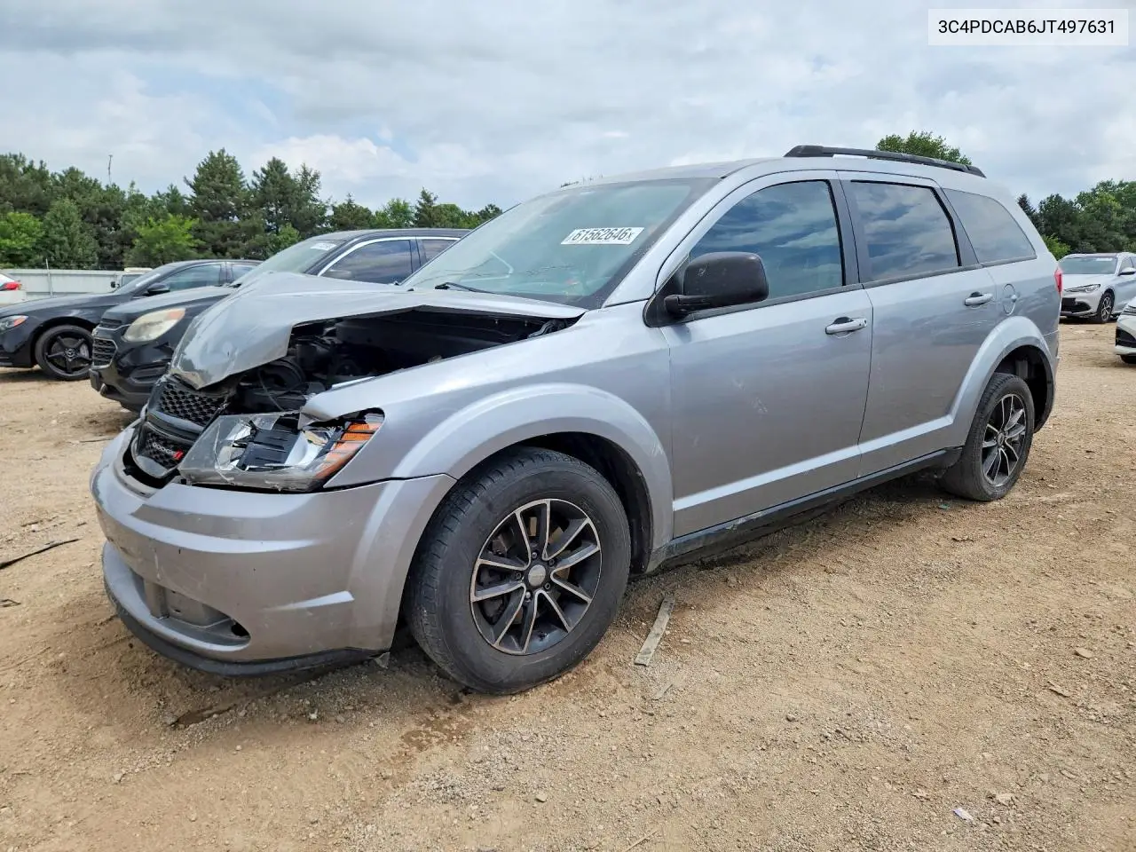 2018 Dodge Journey Se VIN: 3C4PDCAB6JT497631 Lot: 61562646