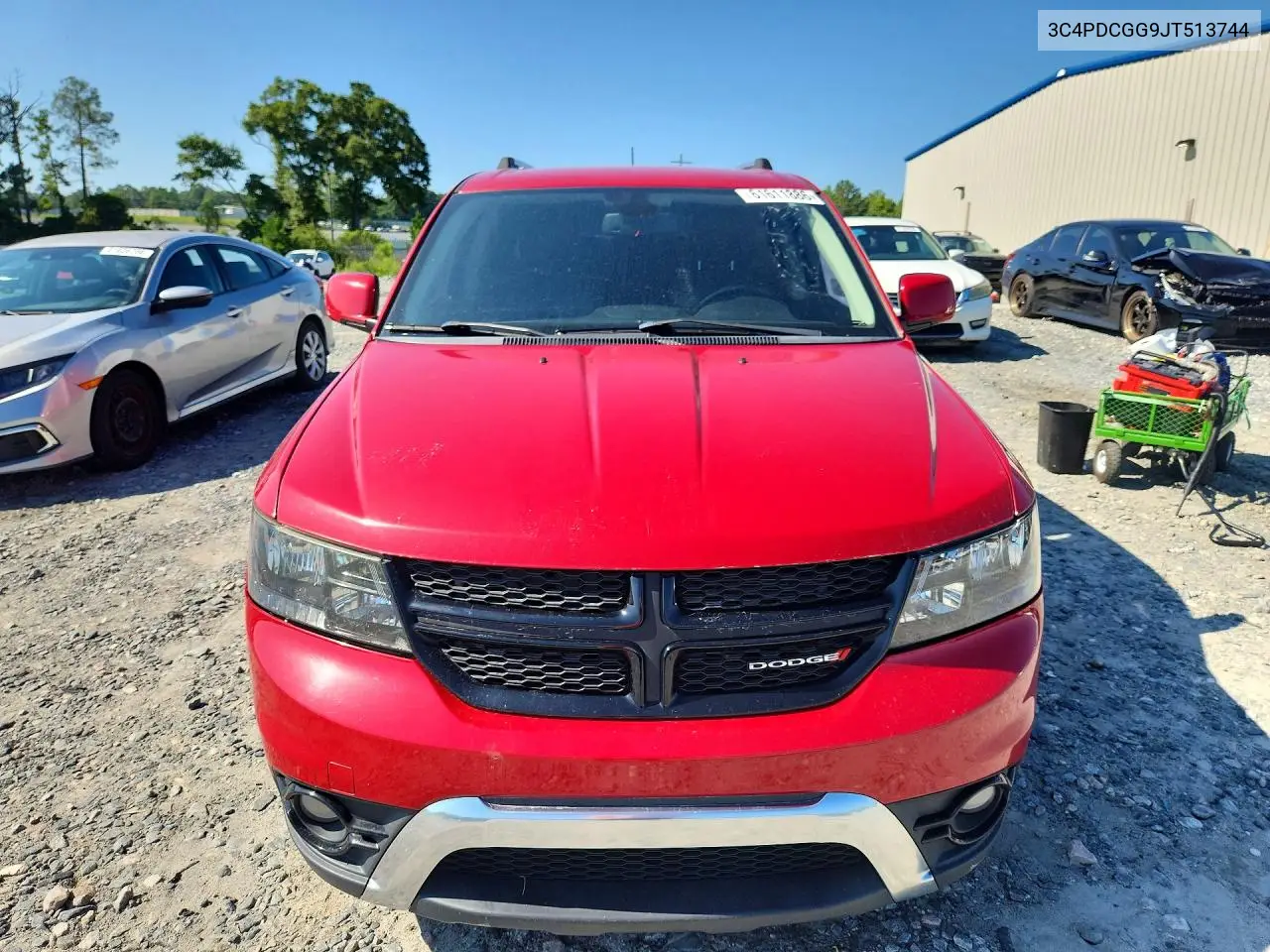 2018 Dodge Journey Crossroad VIN: 3C4PDCGG9JT513744 Lot: 61611886