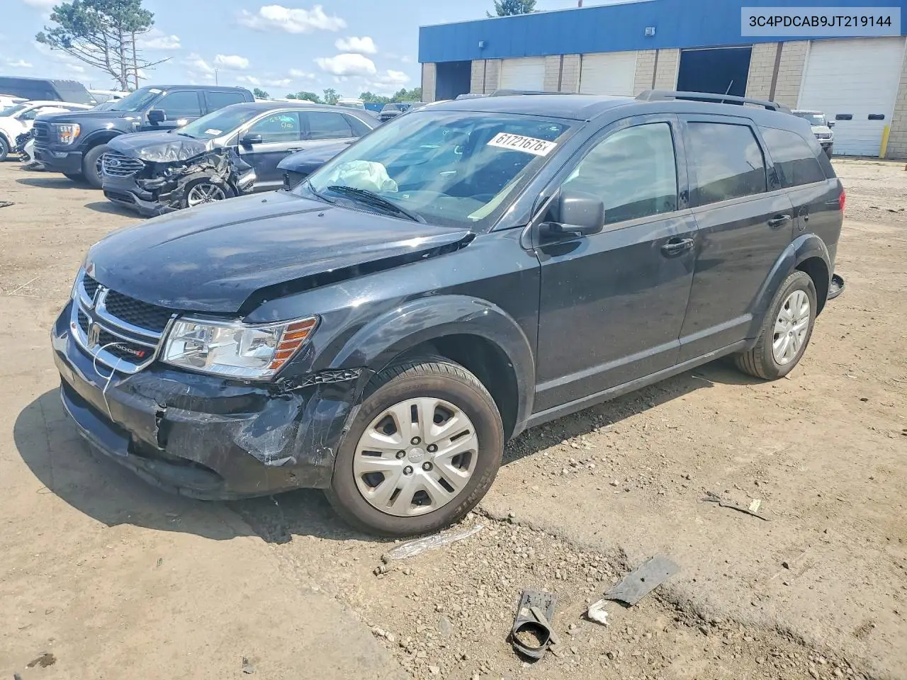 2018 Dodge Journey Se VIN: 3C4PDCAB9JT219144 Lot: 61721676