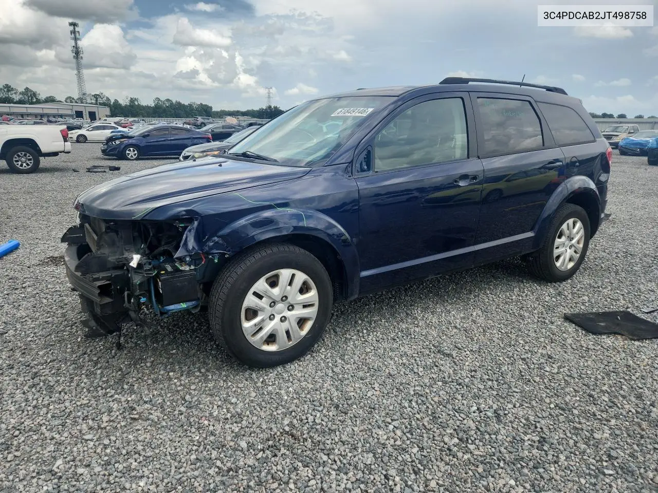2018 Dodge Journey Se VIN: 3C4PDCAB2JT498758 Lot: 61849146