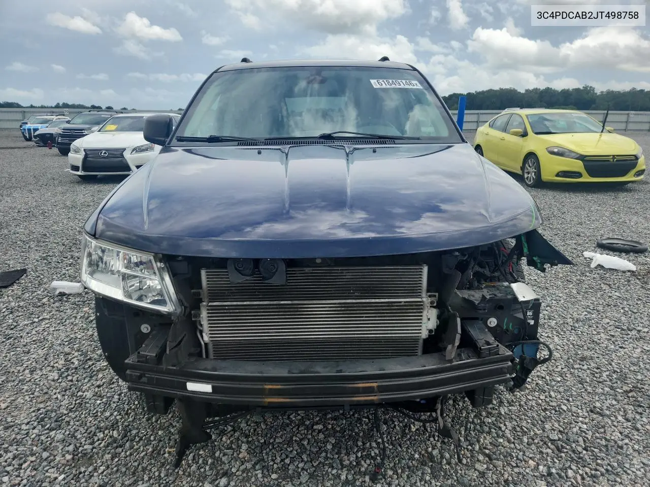 2018 Dodge Journey Se VIN: 3C4PDCAB2JT498758 Lot: 61849146