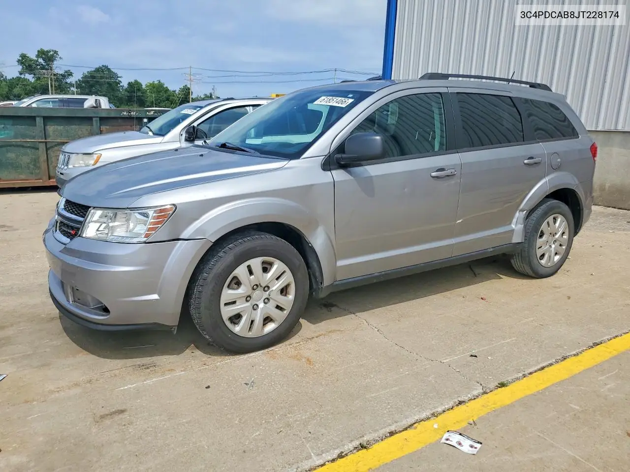 2018 Dodge Journey Se VIN: 3C4PDCAB8JT228174 Lot: 61851466