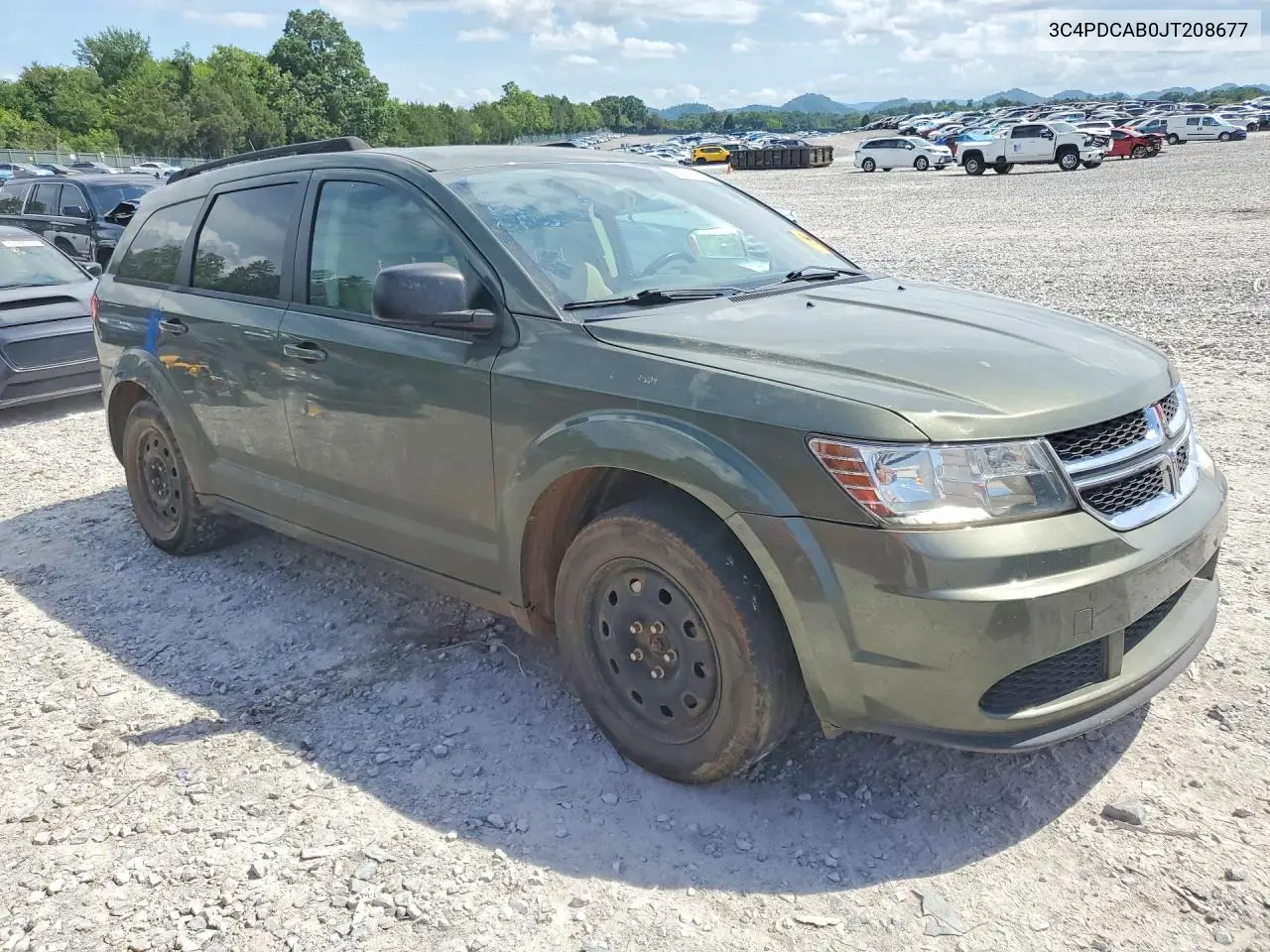 2018 Dodge Journey Se VIN: 3C4PDCAB0JT208677 Lot: 61960916