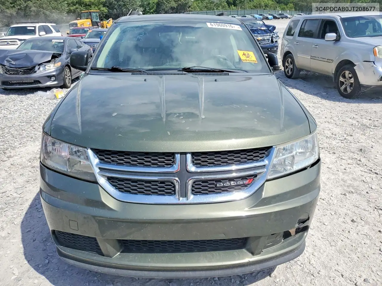2018 Dodge Journey Se VIN: 3C4PDCAB0JT208677 Lot: 61960916
