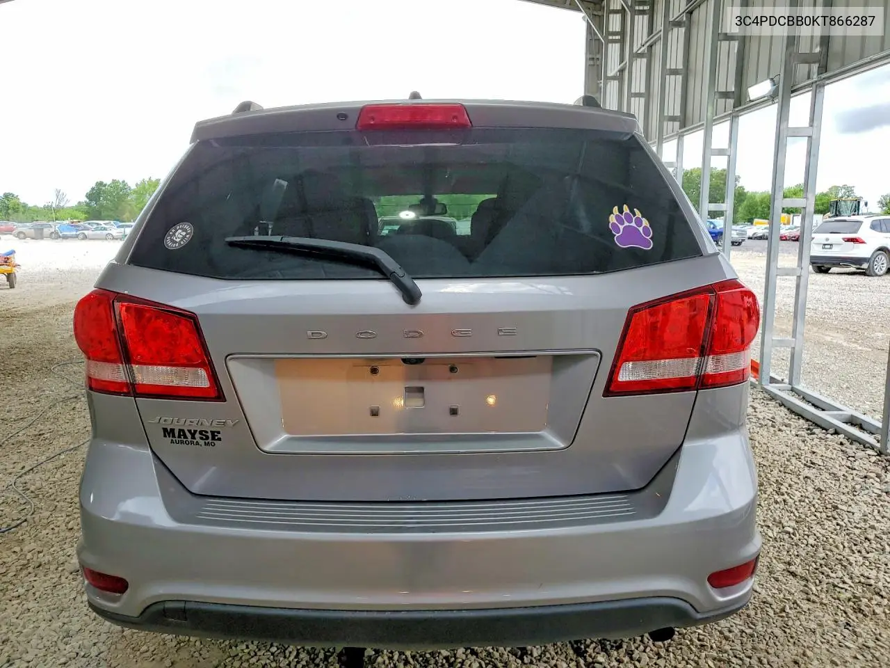 2019 Dodge Journey VIN: 3C4PDCBB0KT866287 Lot: 56894016