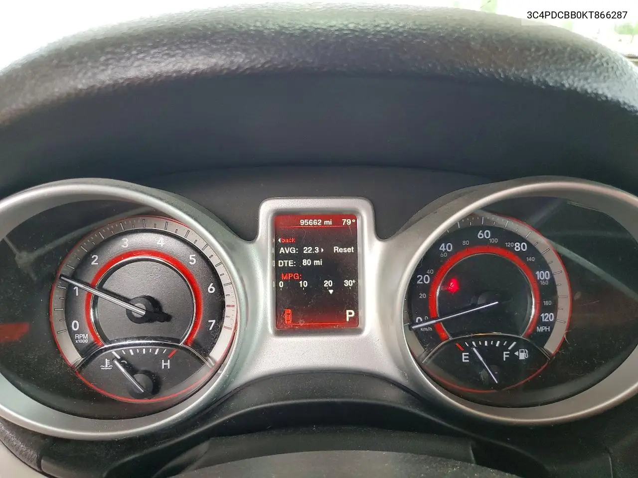 2019 Dodge Journey VIN: 3C4PDCBB0KT866287 Lot: 56894016