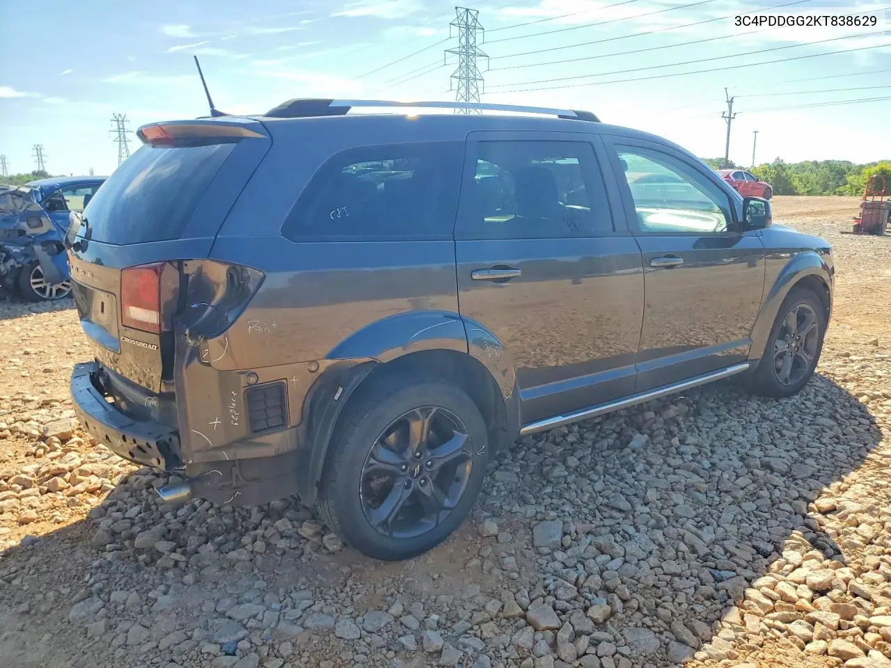 2019 Dodge Journey Crossroad VIN: 3C4PDDGG2KT838629 Lot: 58235946