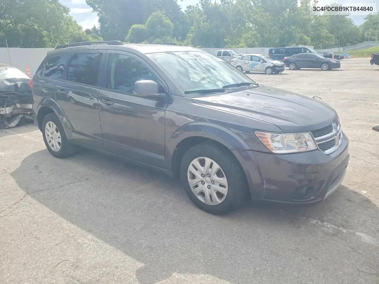 2019 Dodge Journey Se VIN: 3C4PDCBB9KT844840 Lot: 58497426