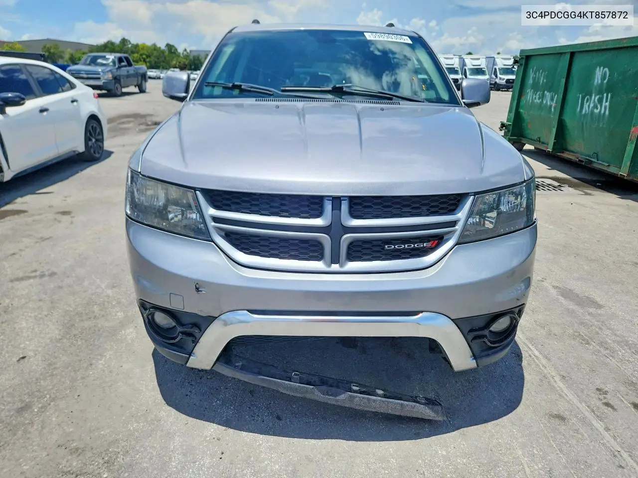 2019 Dodge Journey Crossroad VIN: 3C4PDCGG4KT857872 Lot: 59890306