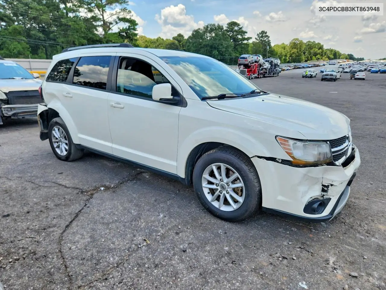 2019 Dodge Journey Se VIN: 3C4PDCBB3KT863948 Lot: 60228546