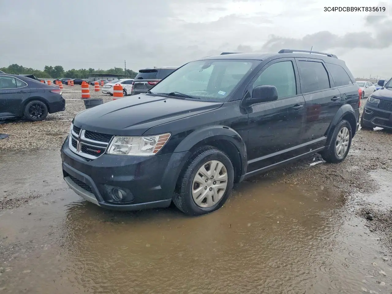 2019 Dodge Journey Se VIN: 3C4PDCBB9KT835619 Lot: 60577696