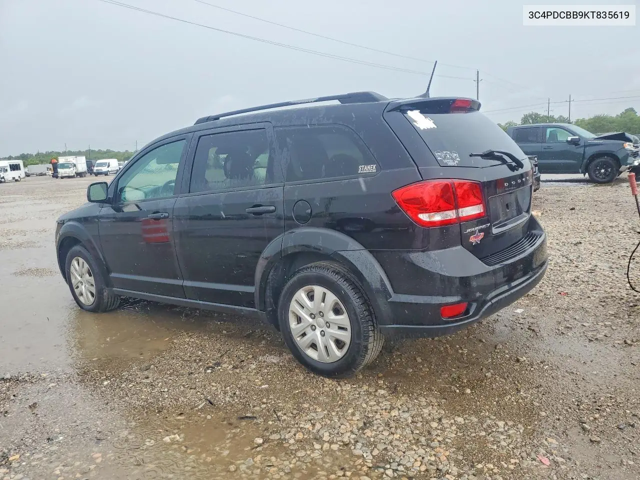 2019 Dodge Journey Se VIN: 3C4PDCBB9KT835619 Lot: 60577696