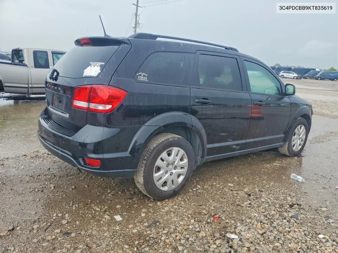 2019 Dodge Journey Se VIN: 3C4PDCBB9KT835619 Lot: 60577696