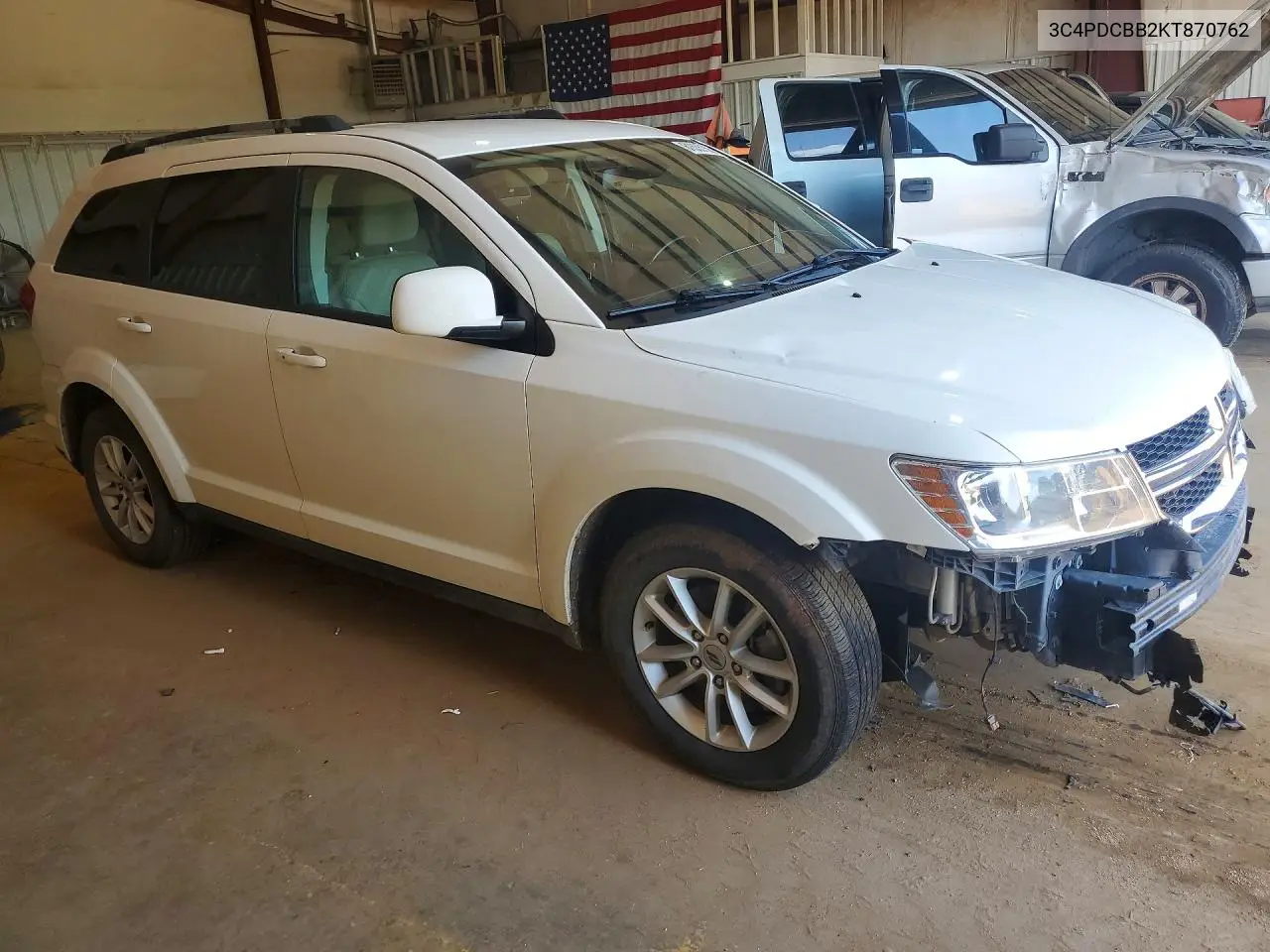 2019 Dodge Journey Se VIN: 3C4PDCBB2KT870762 Lot: 61535156