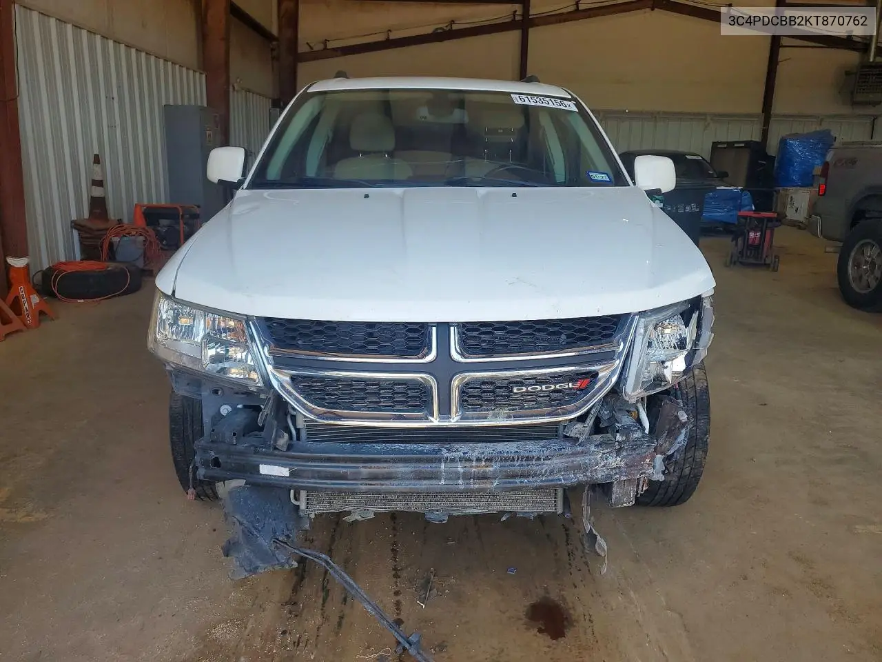 2019 Dodge Journey Se VIN: 3C4PDCBB2KT870762 Lot: 61535156