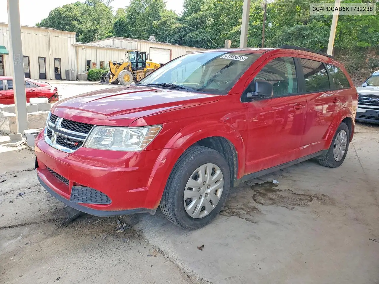 2019 Dodge Journey Se VIN: 3C4PDCAB6KT732238 Lot: 61588226